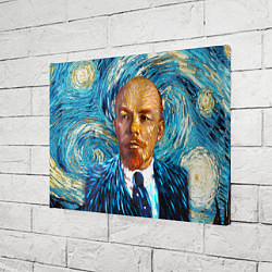 Холст прямоугольный Ленин Ван Гога, цвет: 3D-принт — фото 2