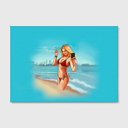 Холст прямоугольный GTA 5: Sea Girl, цвет: 3D-принт — фото 2