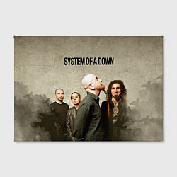 Холст прямоугольный System of a Down, цвет: 3D-принт — фото 2