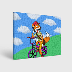 Холст прямоугольный Drop Dead: Wild Fox, цвет: 3D-принт