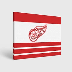 Холст прямоугольный Detroit Red Wings, цвет: 3D-принт