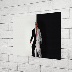 Холст прямоугольный Eminem: Black & White, цвет: 3D-принт — фото 2