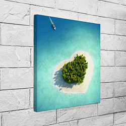 Холст квадратный Остров, цвет: 3D-принт — фото 2