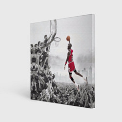 Холст квадратный Michael Jordan NBA, цвет: 3D-принт