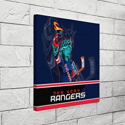 Холст квадратный New York Rangers, цвет: 3D-принт — фото 2