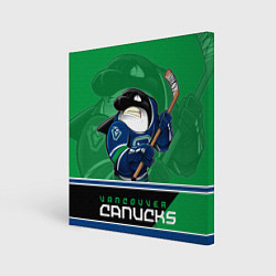 Холст квадратный Vancouver Canucks, цвет: 3D-принт