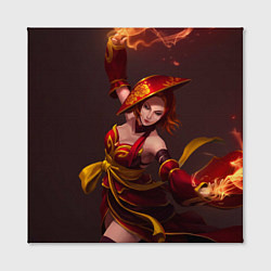 Холст квадратный Lina: Dragon Fire, цвет: 3D-принт — фото 2