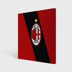 Холст квадратный Milan FC: Red Collection, цвет: 3D-принт