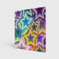 Холст квадратный Звездопад, цвет: 3D-принт