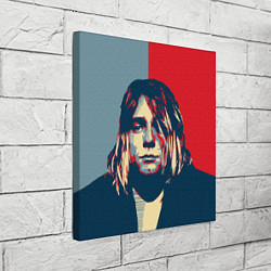 Холст квадратный Kurt Cobain, цвет: 3D-принт — фото 2