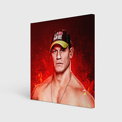 Холст квадратный John Cena: Flame, цвет: 3D-принт