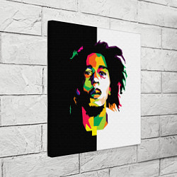 Холст квадратный Bob Marley: Colors, цвет: 3D-принт — фото 2