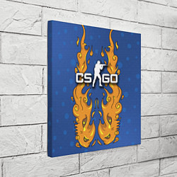 Холст квадратный CS:GO Fire Elemental, цвет: 3D-принт — фото 2