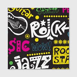 Холст квадратный Instrumental Music, цвет: 3D-принт — фото 2