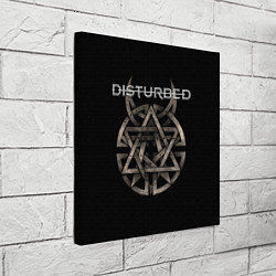 Холст квадратный Disturbed Logo, цвет: 3D-принт — фото 2