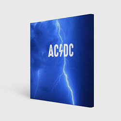 Холст квадратный AC/DC: Lightning, цвет: 3D-принт