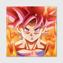 Холст квадратный DBZ: Super Goku, цвет: 3D-принт — фото 2