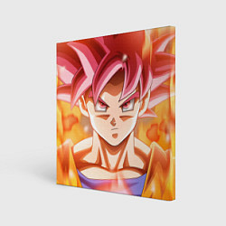 Холст квадратный DBZ: Super Goku, цвет: 3D-принт