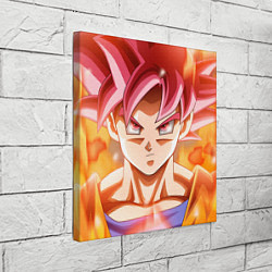 Холст квадратный DBZ: Super Goku, цвет: 3D-принт — фото 2