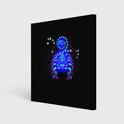 Холст квадратный Космический Скорпион, цвет: 3D-принт