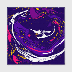 Холст квадратный Фиолетовый акрил, цвет: 3D-принт — фото 2