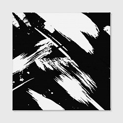 Холст квадратный Чёрно-белый, цвет: 3D-принт — фото 2