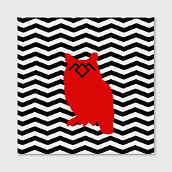 Холст квадратный Twin Peaks Owl, цвет: 3D-принт — фото 2
