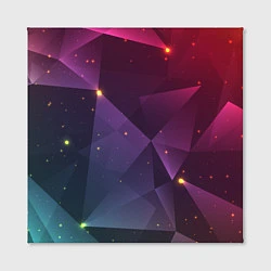 Холст квадратный Colorful triangles, цвет: 3D-принт — фото 2