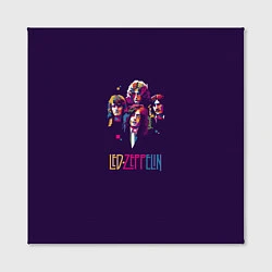 Холст квадратный Led Zeppelin Color, цвет: 3D-принт — фото 2