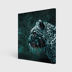 Холст квадратный Леопард, цвет: 3D-принт
