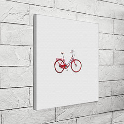 Холст квадратный Велосипед, цвет: 3D-принт — фото 2