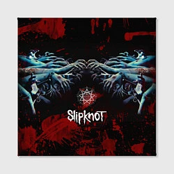 Холст квадратный Slipknot руки зомби, цвет: 3D-принт — фото 2