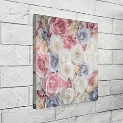 Холст квадратный Букет из роз, цвет: 3D-принт — фото 2