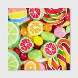 Холст квадратный Candy Summer, цвет: 3D-принт — фото 2