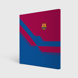 Холст квадратный Barcelona FC: Blue style, цвет: 3D-принт