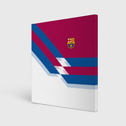 Холст квадратный Barcelona FC: White style, цвет: 3D-принт