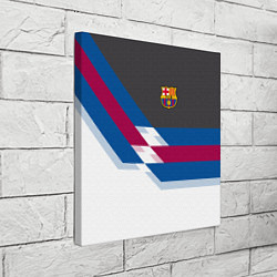 Холст квадратный Barcelona FC: White style, цвет: 3D-принт — фото 2