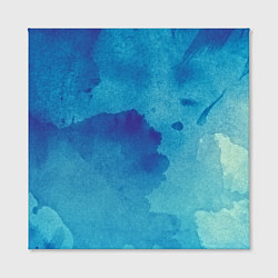 Холст квадратный Синяя акварель, цвет: 3D-принт — фото 2