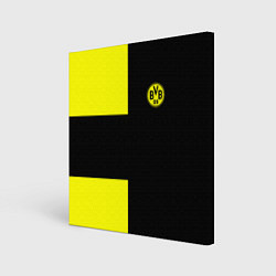 Холст квадратный BVB FC: Black style, цвет: 3D-принт
