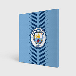 Холст квадратный FC Manchester City: Creative, цвет: 3D-принт