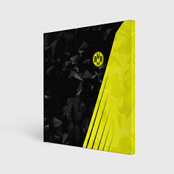 Холст квадратный FC Borussia Dortmund: Abstract, цвет: 3D-принт