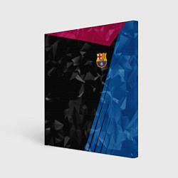 Холст квадратный FC Barcelona: Abstract, цвет: 3D-принт