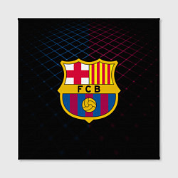 Холст квадратный FC Barcelona Lines, цвет: 3D-принт — фото 2