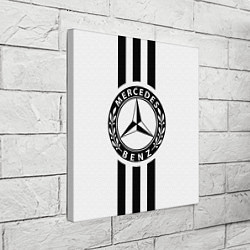 Холст квадратный Mercedes-Benz White, цвет: 3D-принт — фото 2