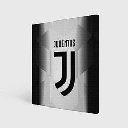 Холст квадратный FC Juventus: Silver Original, цвет: 3D-принт