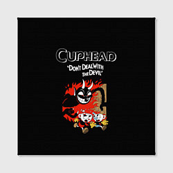 Холст квадратный Cuphead: Hell Devil, цвет: 3D-принт — фото 2