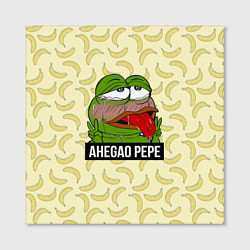 Холст квадратный Ahegao Pepe, цвет: 3D-принт — фото 2