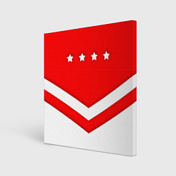 Холст квадратный Звезды Спартака, цвет: 3D-принт