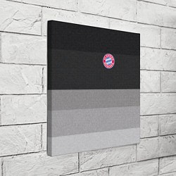 Холст квадратный ФК Бавария: Серый стиль, цвет: 3D-принт — фото 2