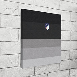 Холст квадратный ФК Атлетико Мадрид: Серый стиль, цвет: 3D-принт — фото 2